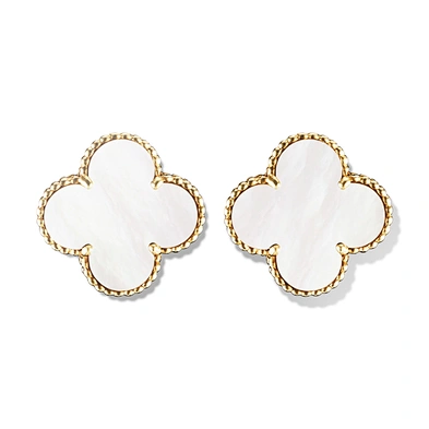 Trends clover design silver women daily wear earrings