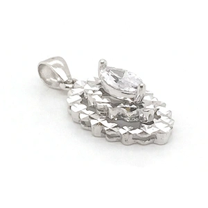 Unique Silver Special Distinct Unisex Silkworm Shape Alphabet Pendants