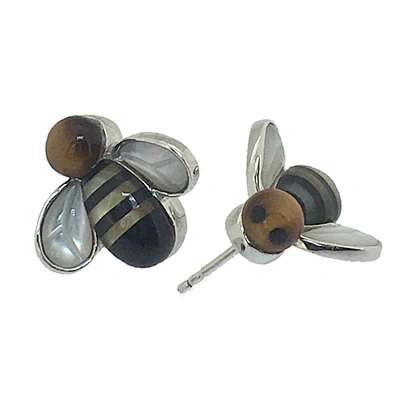 Tortoise shell resin jewelry silver s925 animal earring