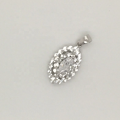 Unique Silver Special Silkworm Shape Distinct Unisex Alphabet Pendant Pendant