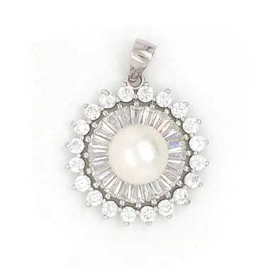 Beautiful 925 Silver Mother Of Pearl Moonlight Design Anniversary Pendant