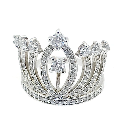 Queen Princess Tiara Crown Ring Gold Plating, Promise Rings Jewellery Rings For Female