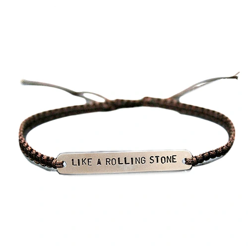 Brass cuff bangle tie the hemp knot bracelet