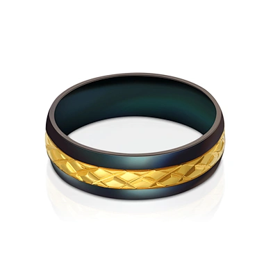 Gay Men Promise Jewellery Gold Design Black Titanium Ring Price