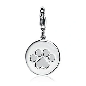 Custom made jewellery metal logo dog collar charm pendant wholesale