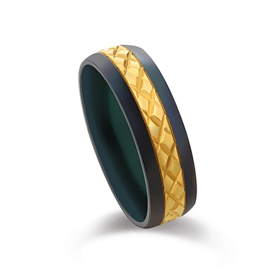 Gay Men Promise Jewellery Gold Design Black Titanium Ring Price