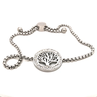 Tree of life bracelet good quality, corn chain tree of life round pendant bracelet jewelry