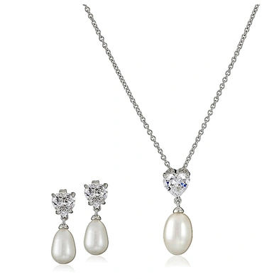 Flower With Multi Chain Design Silver Diy Pearl Necklace