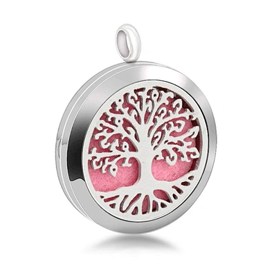 Essential Oil Diffuser Necklace Pendant, Stainless Tree Of Life Pendant