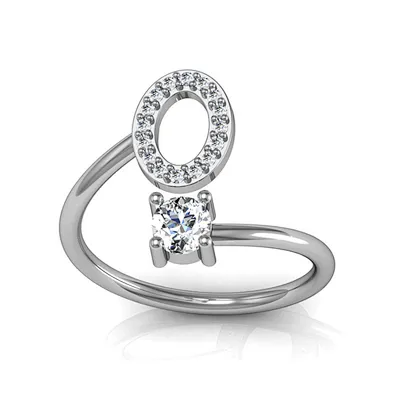 Four finger initial letter n jewelry ring custom logo