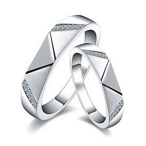 Plain new model wedding gay boy ring 925 sterling silver