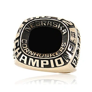 Black painting custom signet kids baseball championship rings