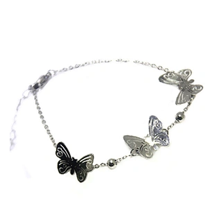 Stainless steel butterfly chain jewelry fashion bracelet