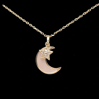 Best Price Gold Chain Star And Moon Shape Drop Wholesale Gold Necklaces For Sale