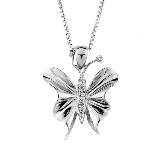 925 Sterling Silver Animal Charm Butterfly Pendant Jewelry Only Pendant