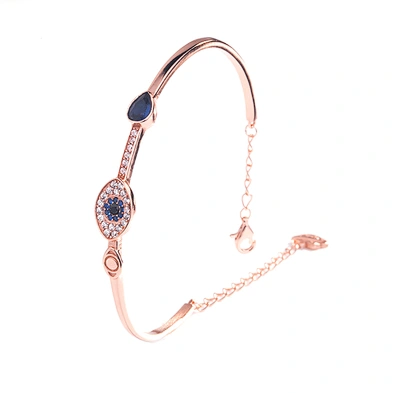 S925 sterling silver devil's eye bracelet lady's blue eye bracelet