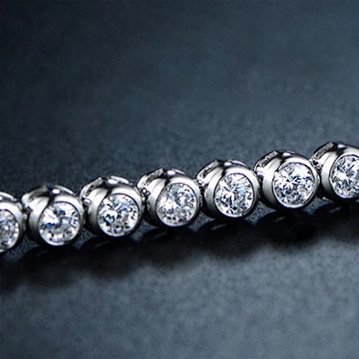 Beauty girls aaa cz silver bracelets souvenir for party