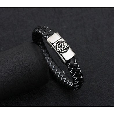 Adjustable Sterling Silver Custom Ship Black Cheap Amazonite Rope Mens Anchor Baguette Bracelet