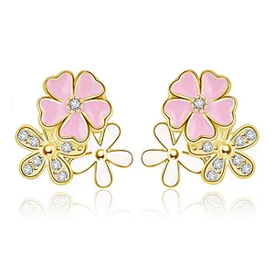 Latest Fashion Accessories Jewelry Custom Flower Blossom Earring Women