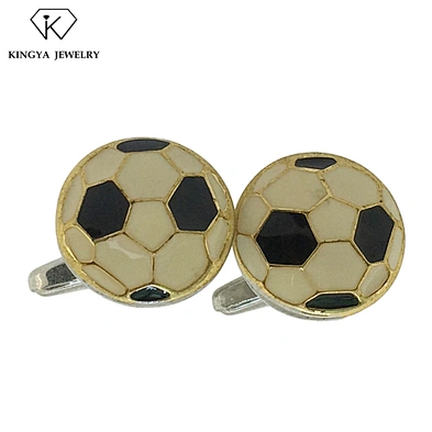 Custom design men's football part cufflink