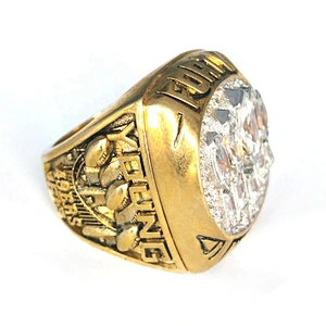 Fashion shiny multi stone new design gold finger ring