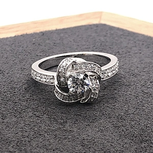 Celtic Knot Sterling Silver Ring, Promise Knot Engagement Rings From China