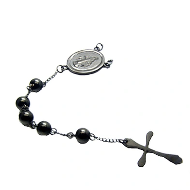 Religionary black rosary cheap costume jewelry wholesale