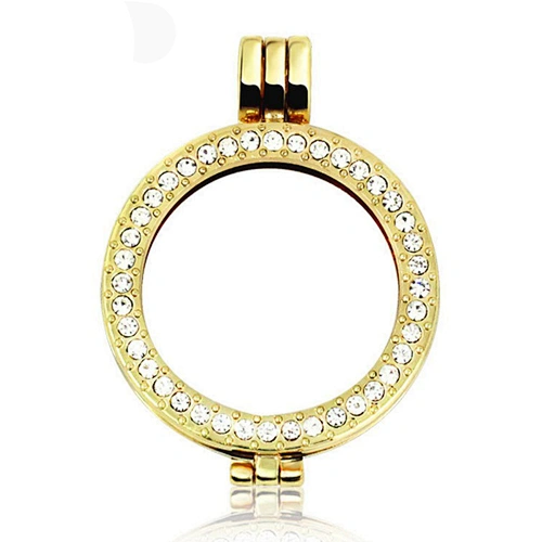 Sterling silver charm gold pendant locket set design men