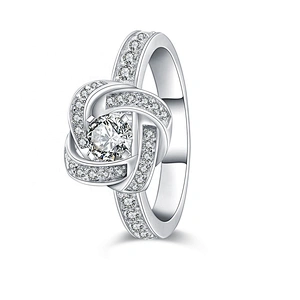 Celtic Knot Sterling Silver Ring, Promise Knot Engagement Rings From China