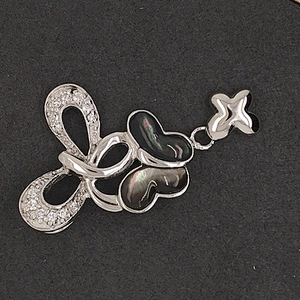Hollow Cz Butterfly Pearl Oyster Silver Jewelry Photo Locket Pendants