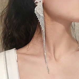 Brazilian earring 24 carat gold plated parrot jewelry