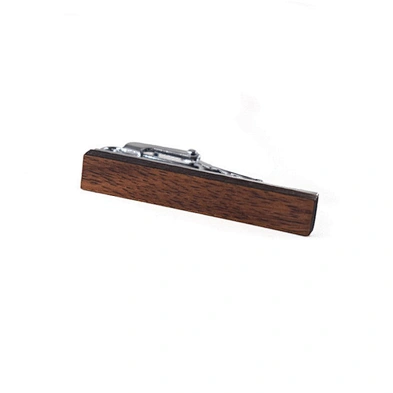 Wholesale high quality fashion men's wood tie clip