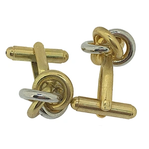 Swirl design cute men's golden fruits and vegetable cufflinks