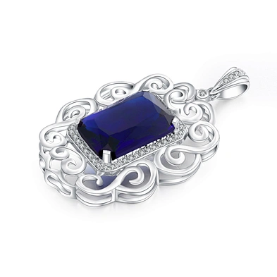 Yellow cz dancing girl sterling silver cage pendant wholesale