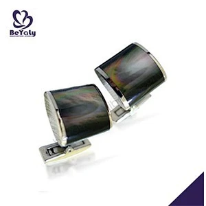 Cheap black enamel shiny wholesale mens cufflink shirts