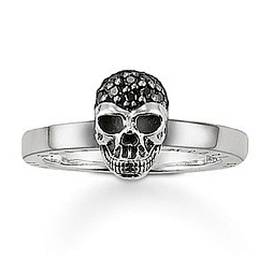 Promotional skull design unique silver rings