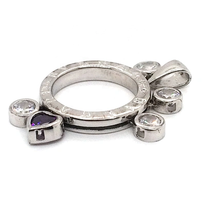 Cute Footprint Shape Silver Slide Beads Charm Design Boy And Girl Pendant