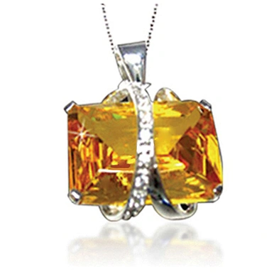 Women silver big yellow amber jewelry for party