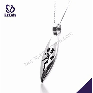 Fashion style shiny stainless steel men bullet pendant