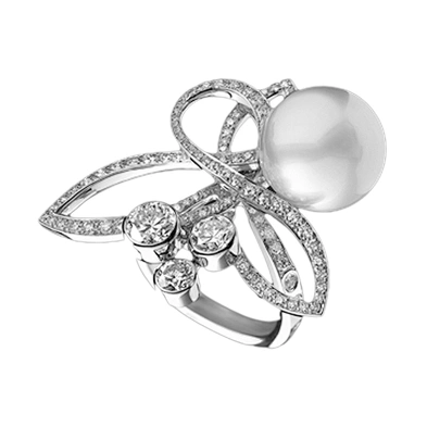 Cultured sterling silver pearl ring setting design for men women