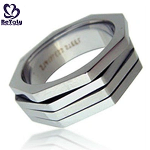Hot sale stylish titanium stainless steel wholesale stack rings