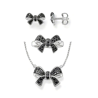 Fairy black bowknot design bridal fashion jewellery sets