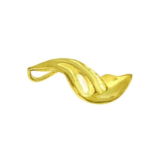Shiny polish cheap simple gold plated spoon charm