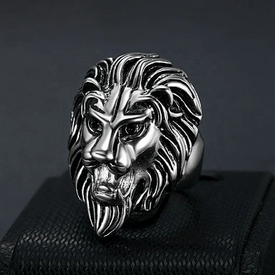 Cheap neat for unisex cool stainless steel lion gold ring