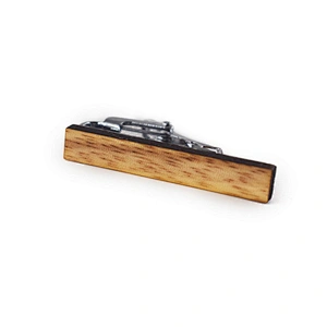 Wholesale high quality fashion men's wood tie clip