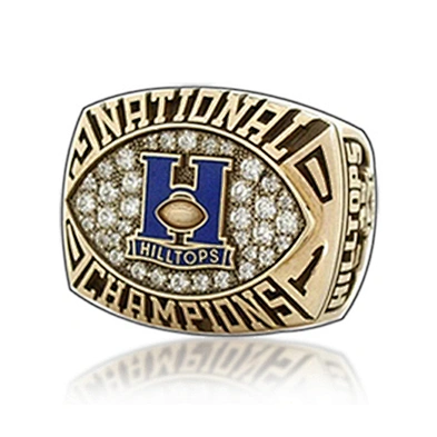 Gold plated enamel multi stone zircon ring for men
