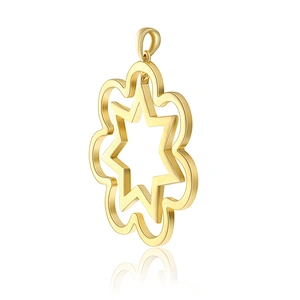 Wholesale Italian Custom Sun 14K Gold Jewelry Necklace Pendant Charm