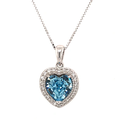 Fashion Jewelry 925 Silver Heart Shape 12 Zodiac Necklace Rhinestone