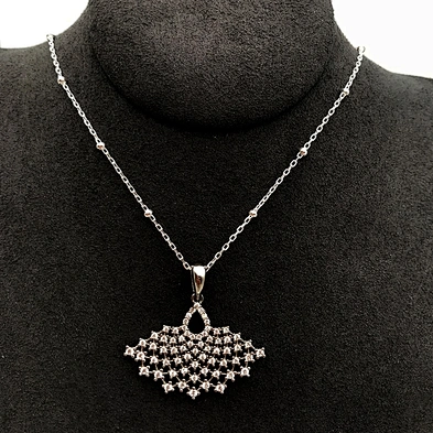 White Gold Plating Crystal Ballerina Jewelry Pendant Necklace, Ballet Girl Pendant Designs, Ballet Dancer Pendant Peacock Charms