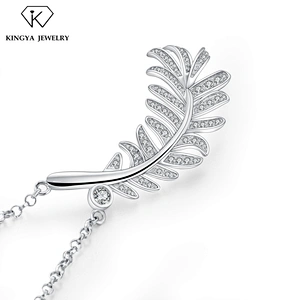 White Cz Stone Leaf Jewelry Bridal Wedding Fancy Necklace Set